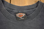 Vintage 1993 Black Hills Rally Bison Harley Davidson T-Shirt
