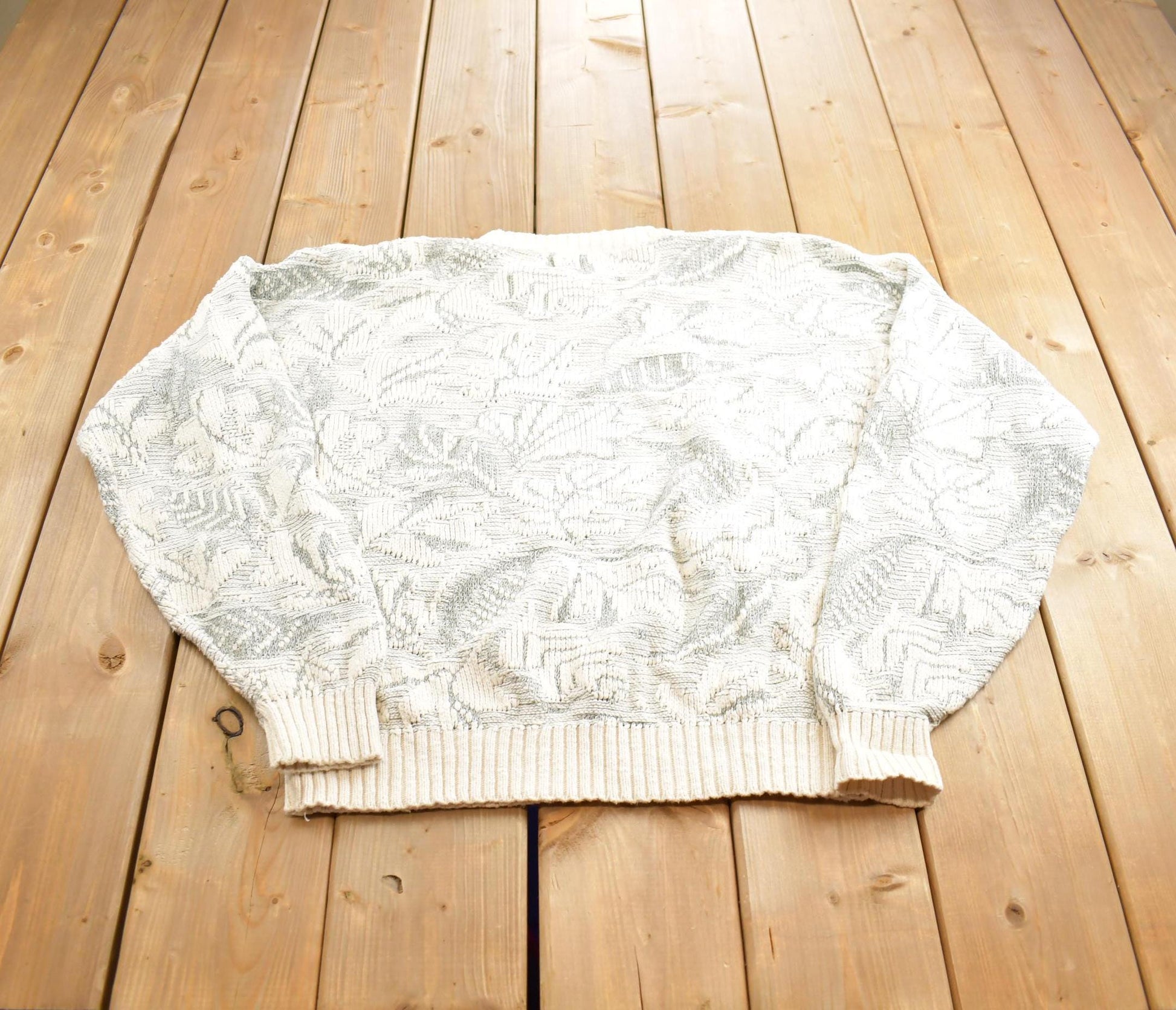 Vintage 1980s Waterfront Workshop Knit Crewneck Sweater