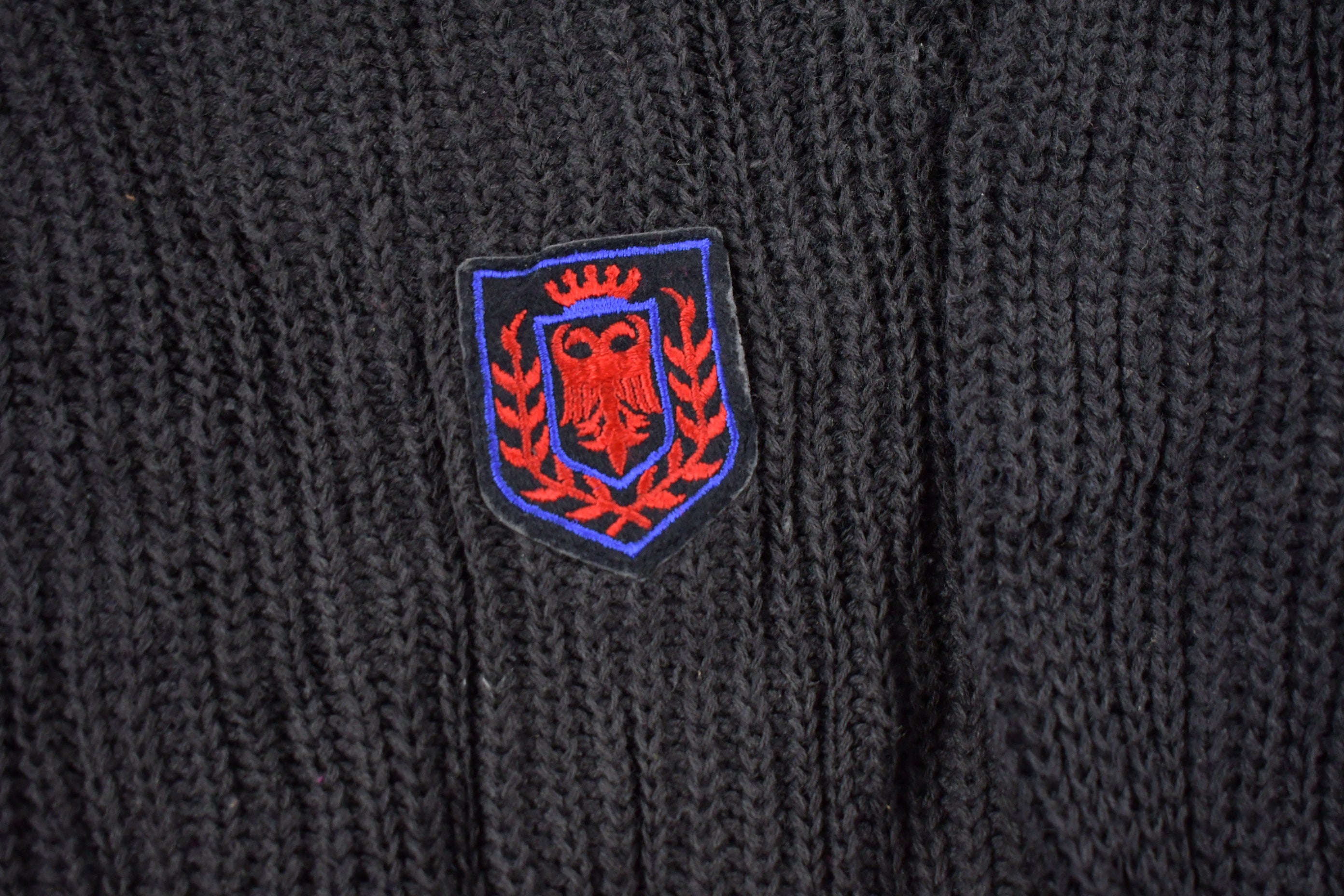 Vintage 1980s Jason Maxwell Embroidered Knitted Sweater