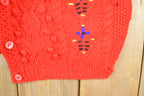 Vintage 1990s The Villiager 100% Wool Quarter Button Knit Sweater