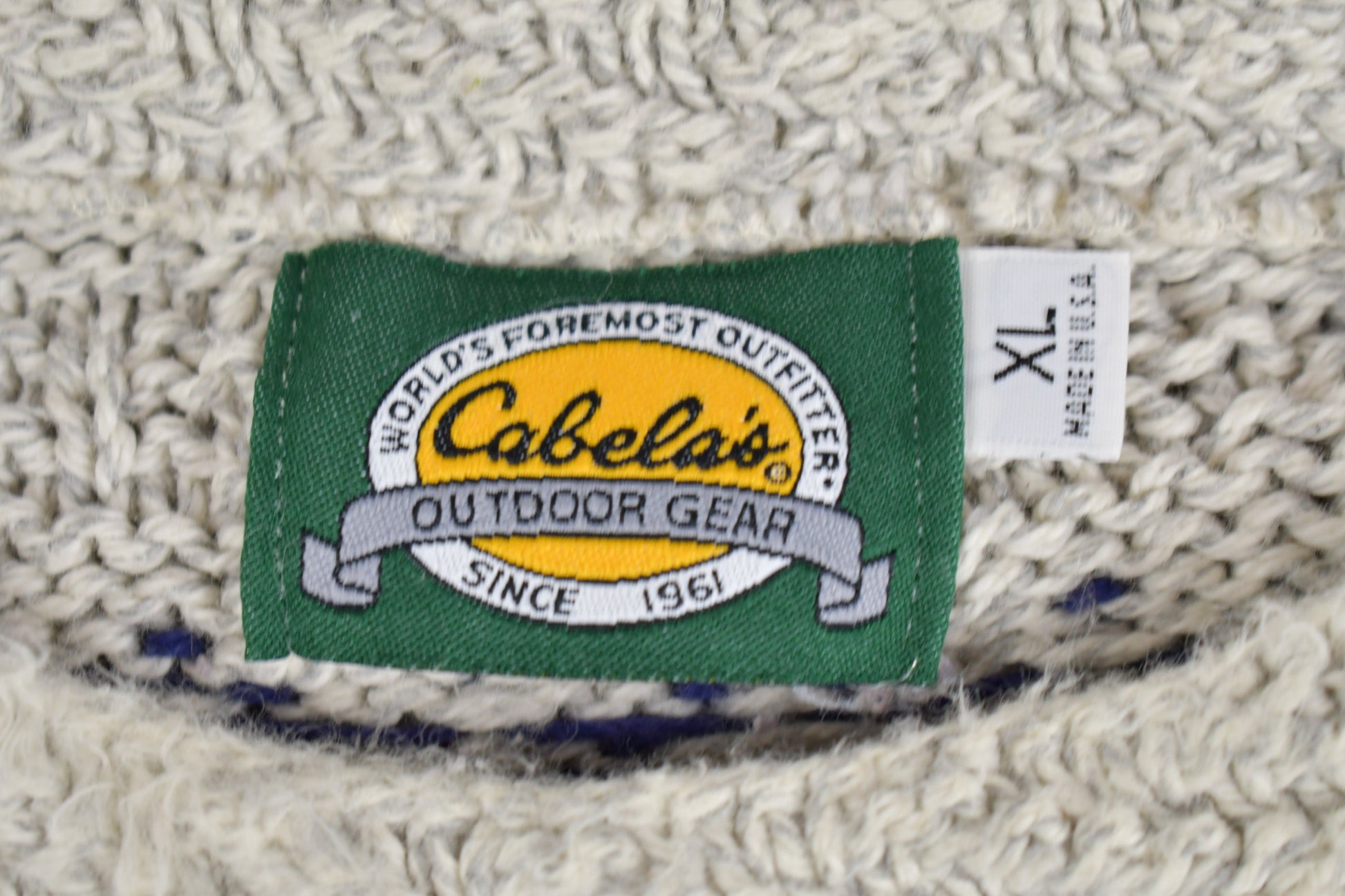Vintage 1990s Cabelas Knit Crewneck Sweater