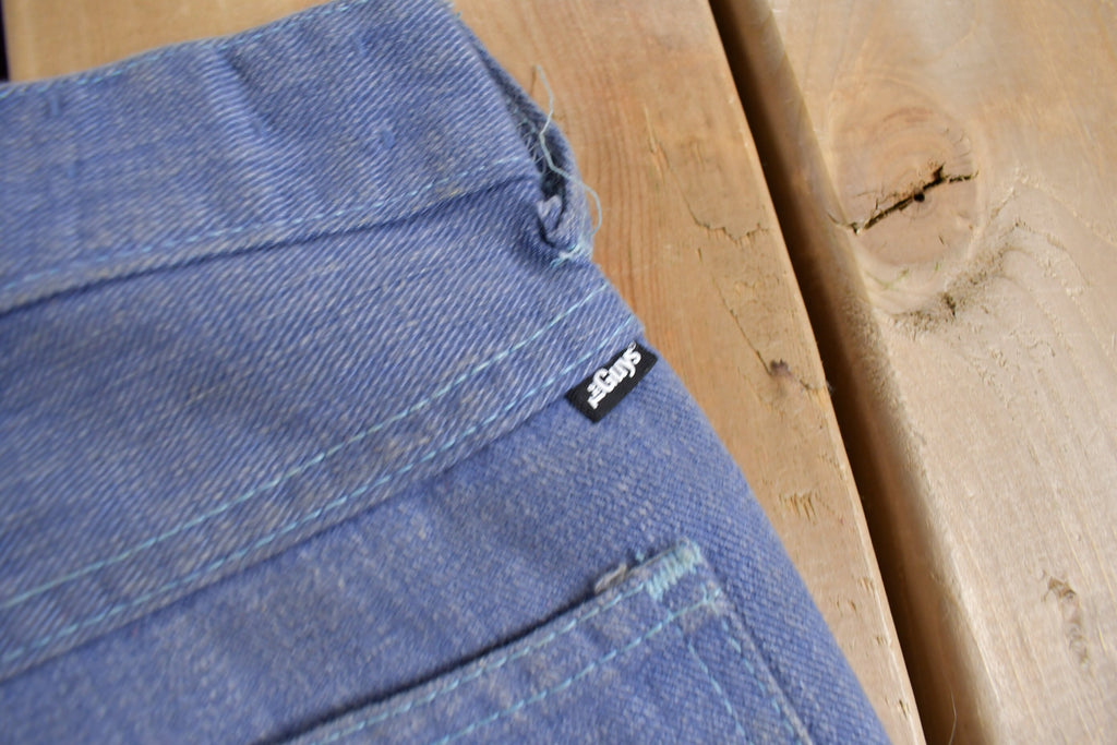 Vintage 1970s Bellbottoms Distressed Jeans Size 34 x 28