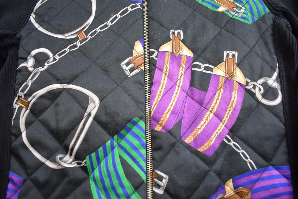 Vintage 1990s Ralph Lauren Abstract Design Zip Up Sweatshirt