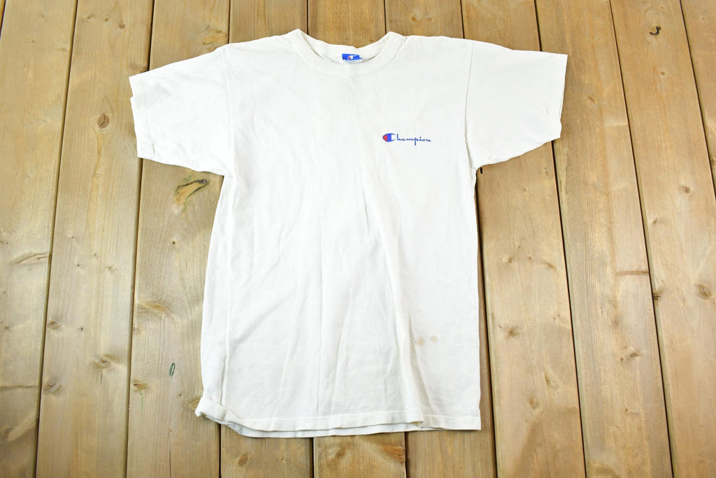 Vintage Y2K Champion Souvenir White T-Shirt Men's S