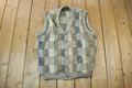 Vintage 1990s Tosani Cardigan Knit Sweater Vest  90s Crewneck  Made In Canada  Preppy