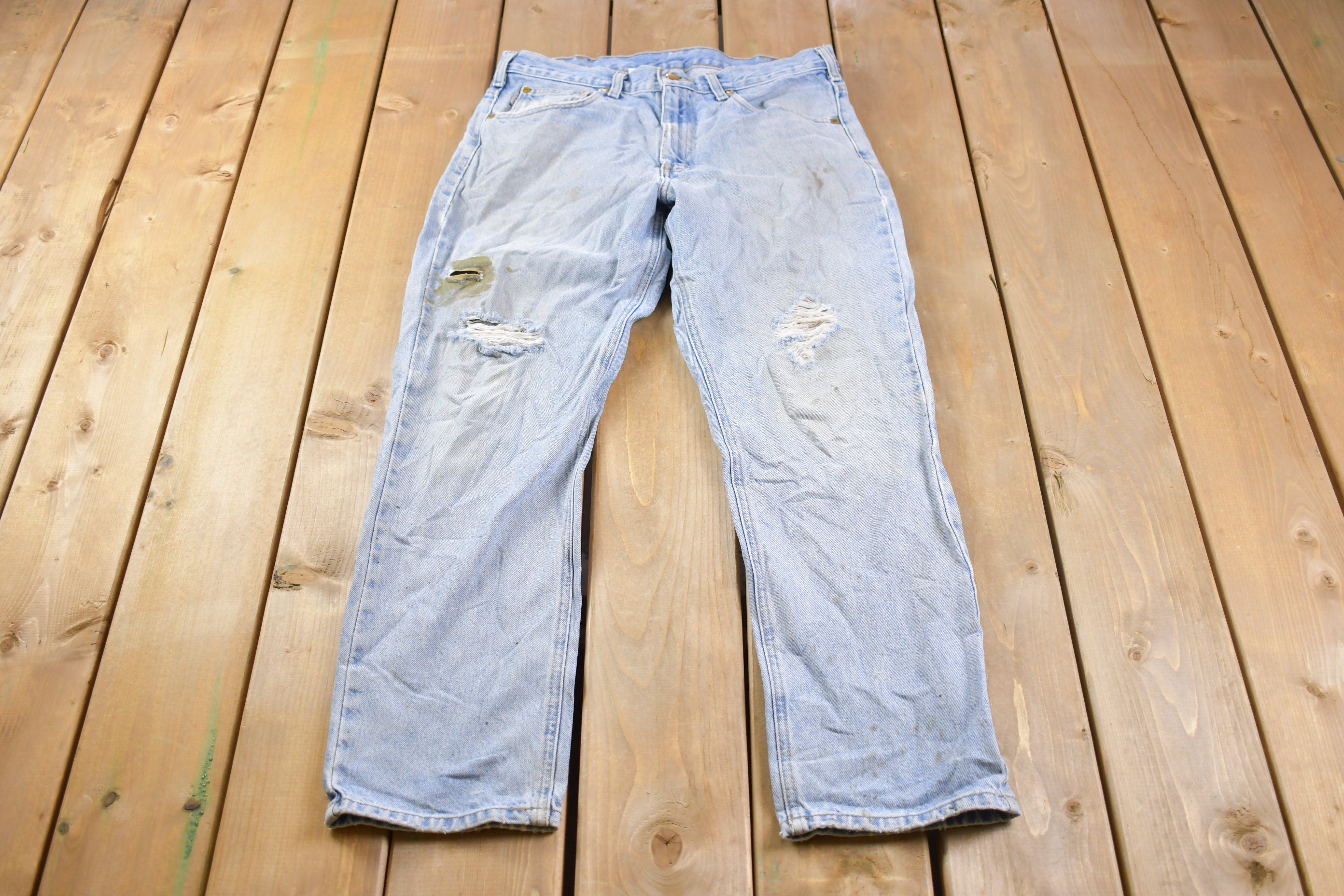Vintage 1990s Distressed Carhartt Work Pants Size 33 x 29