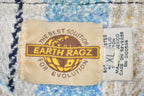 Vintage 1990s Earth Ragz Hooded Pullover Striped Knit Poncho Blanket Hoodie  90s  Vintage Sweater  Earth Rug  90s Mexican Poncho