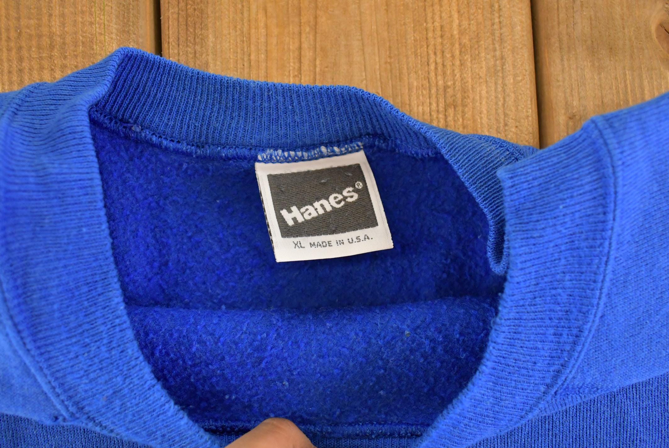 Vintage 1990s Hanes Raglan Crewneck Sweatshirt Men's XL