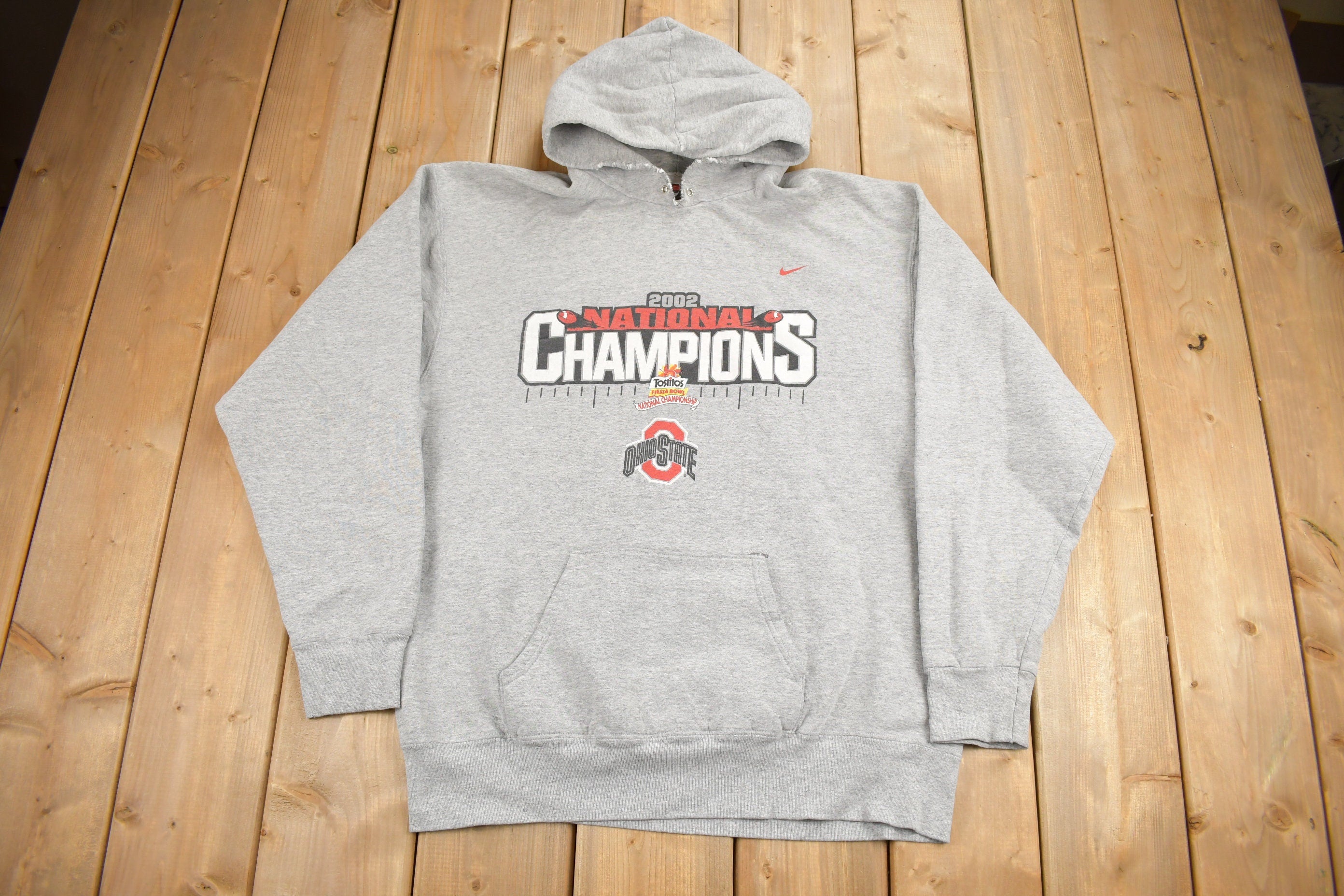 Vintage 2002 Ohio State Buckeyes NCAA Football Hoodie