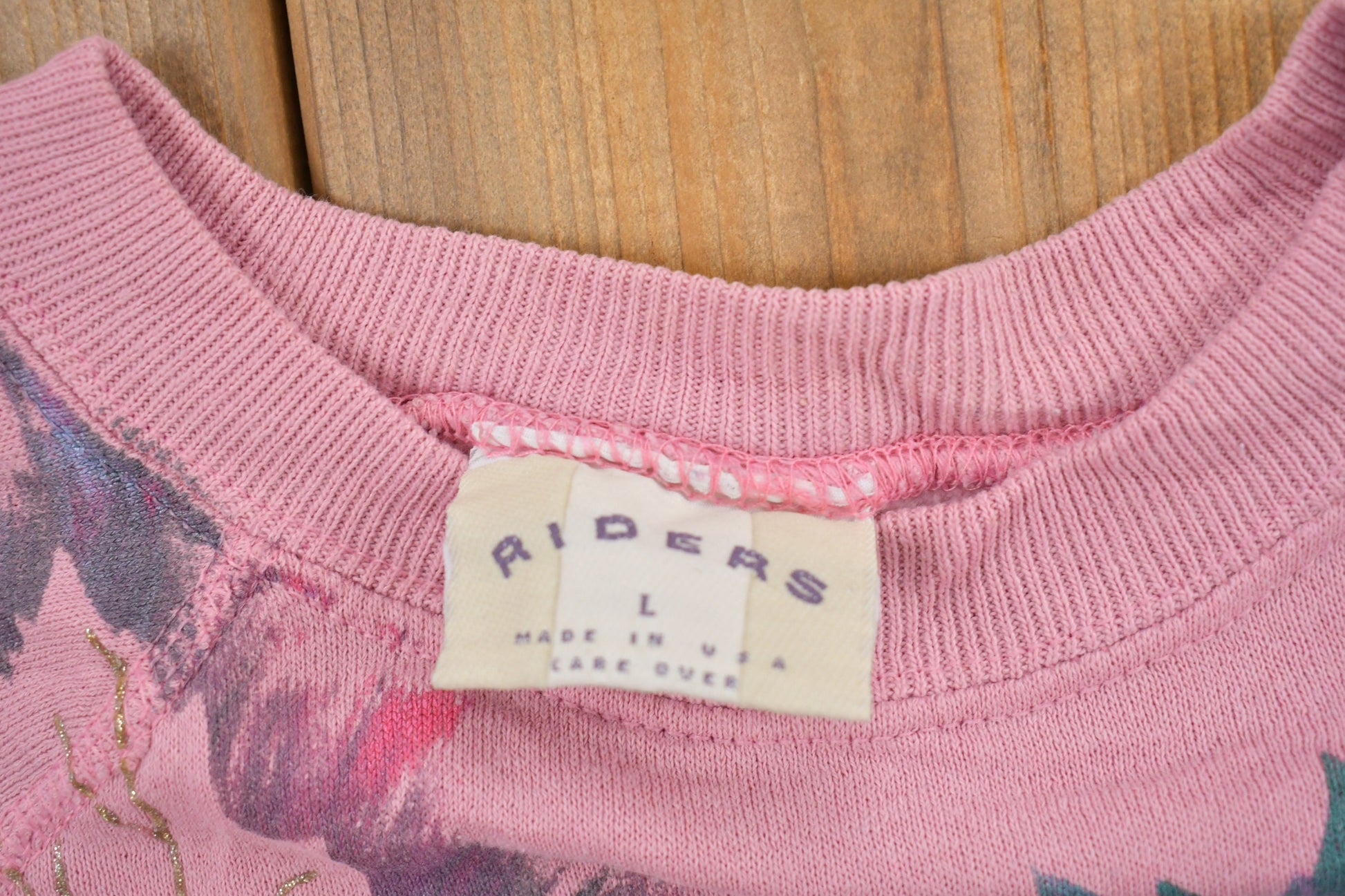 Vintage 1980s Rides Made In USA Fall Leaves Crewneck Sweatshirt