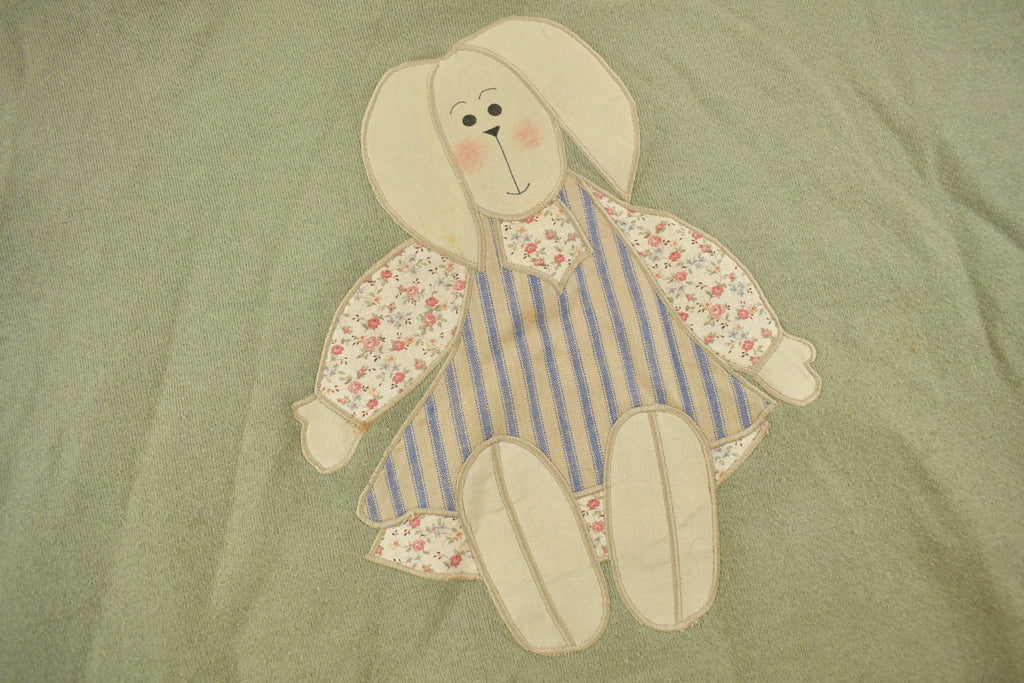 Vintage 1990s Cute Grandma Style Crewneck Sweater Made In USA