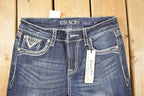 Vintage Deadstock Y2K Grace LA Bedazzled Low Rise Jeans Women's Size 27 x 32