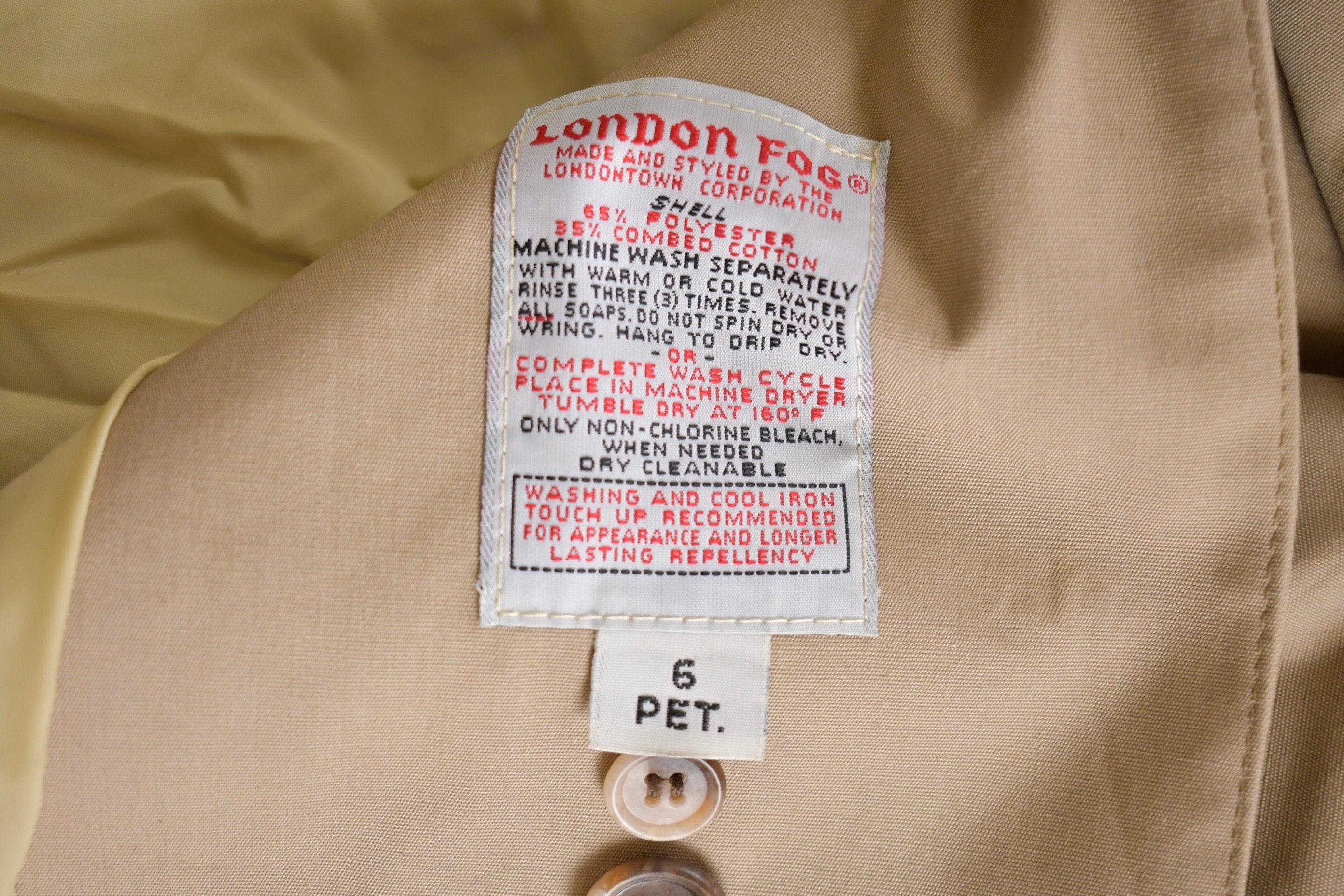 Vintage 1990s London Fog Full Length Jacket