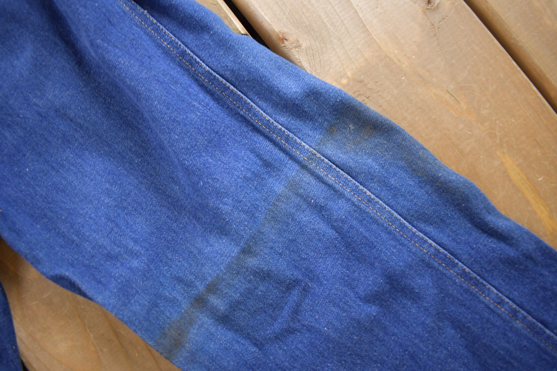 Vintage 1970s Levi's Orange Tab Embroidered Jeans Size 24 x 32