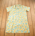 Vintage 1990s Long Floral Button Up Shirt