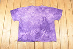Vintage 1990s Purple Tye Dye Peace Sign Souvenir Travel T-Shirt Men's XL