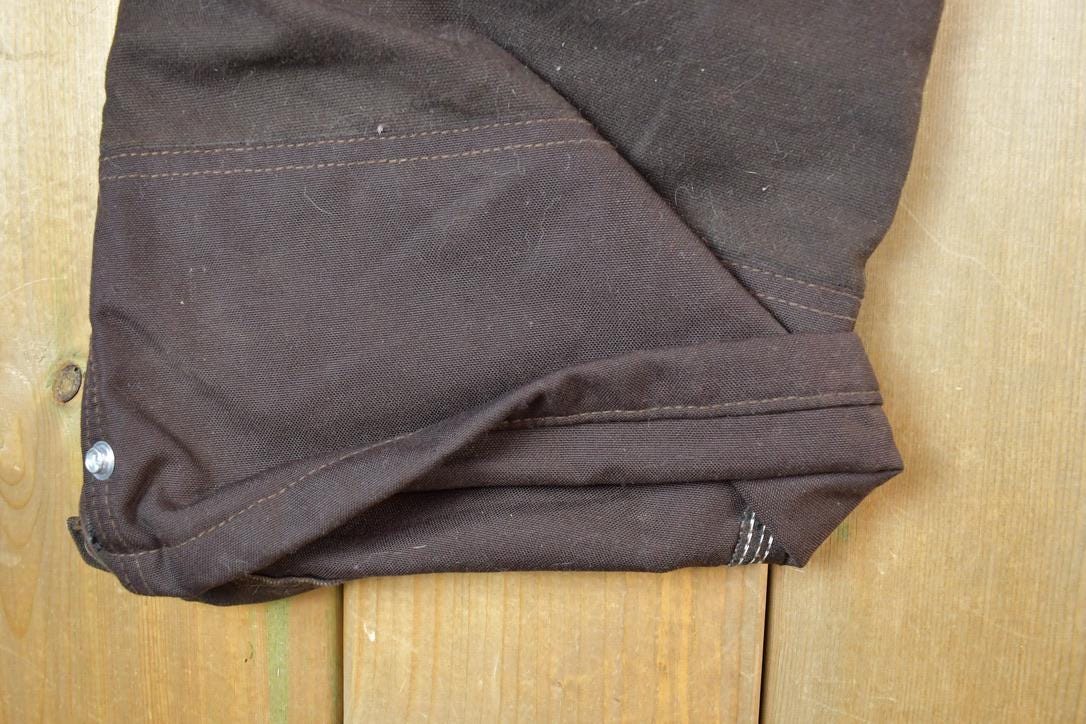 Vintage Y2K Carhartt Double Knee Heavy Lined Denim Work Jeans Size 34 x 34