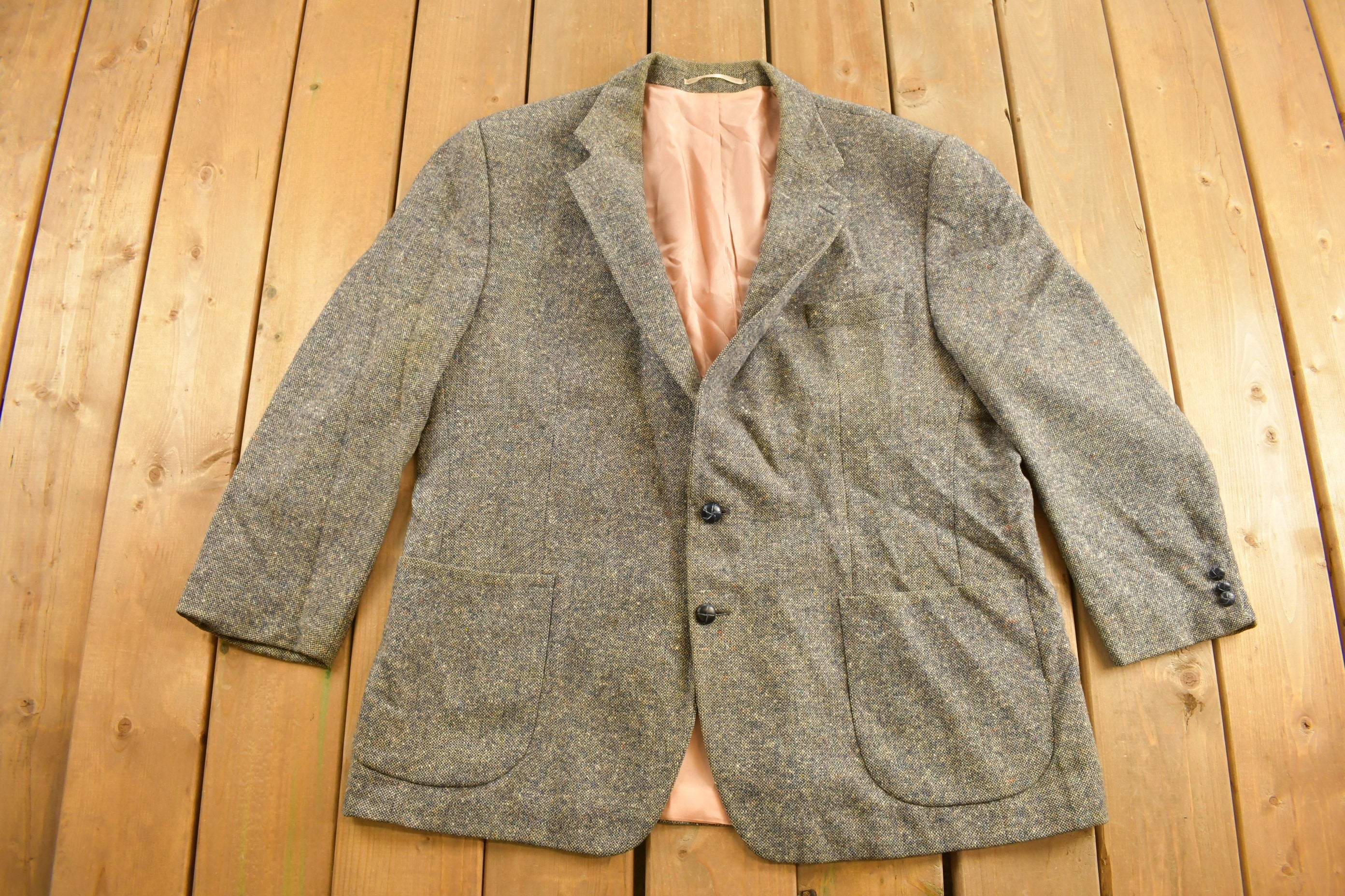 Vintage 1990s Wool Blazer Jacket