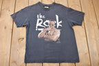Vintage 1998 Youth Sizing The Rock Attitude Wrestling Graphic T-Shirt