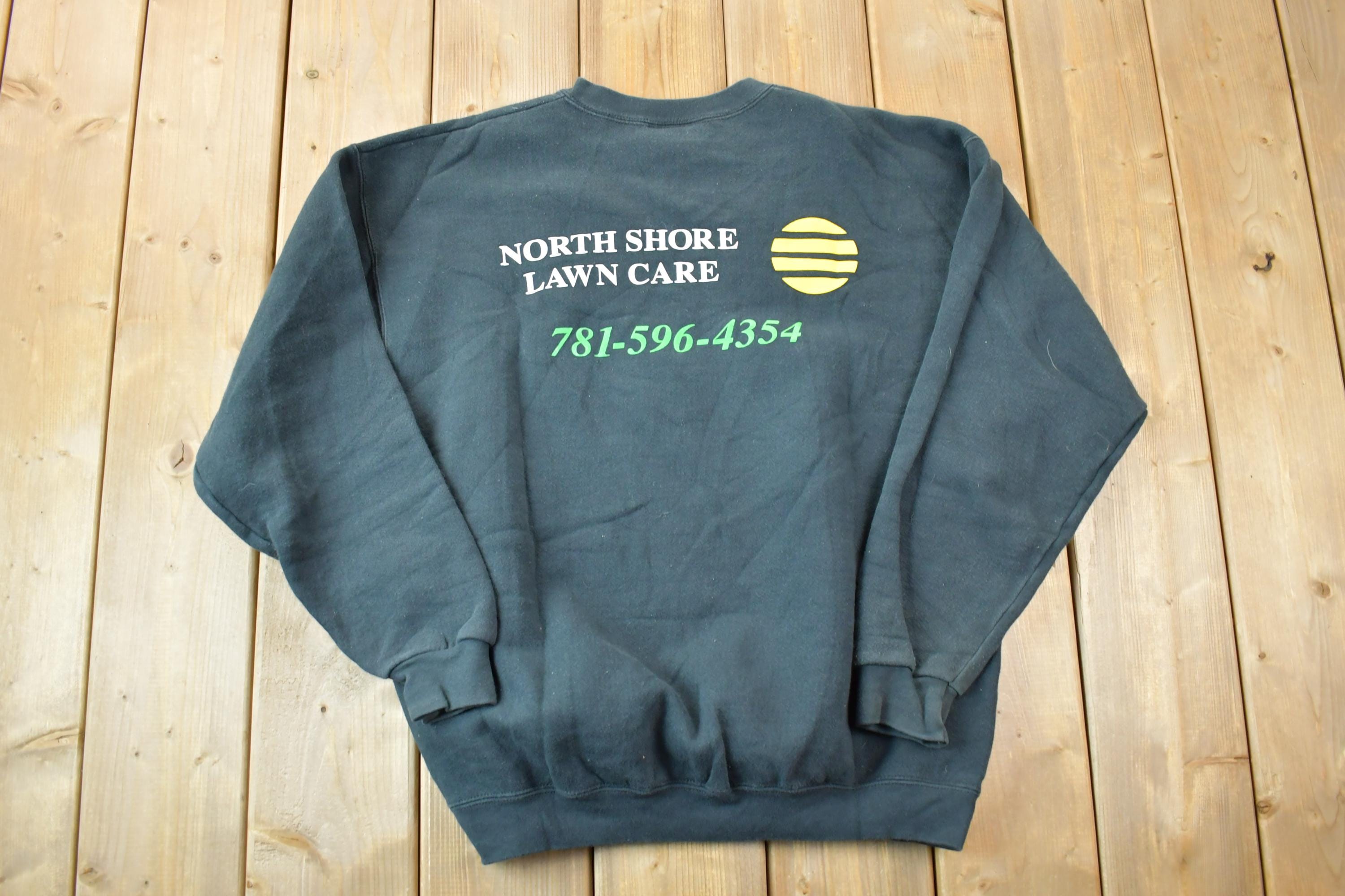 Vintage 1990s Lee Ultraweight North Shore Lawn Care Crewneck Sweatshirt