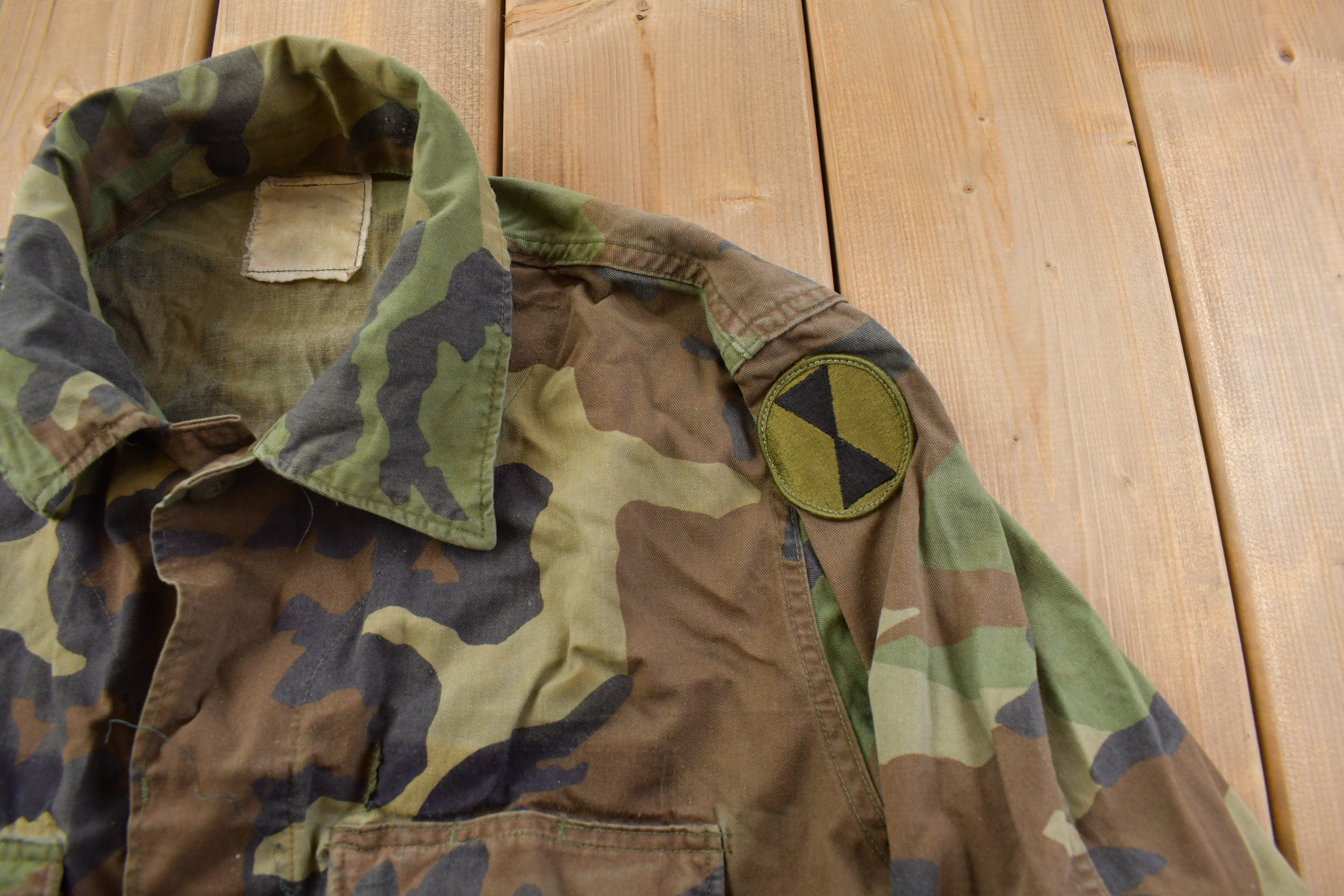 Vintage Military Button Up Shirt