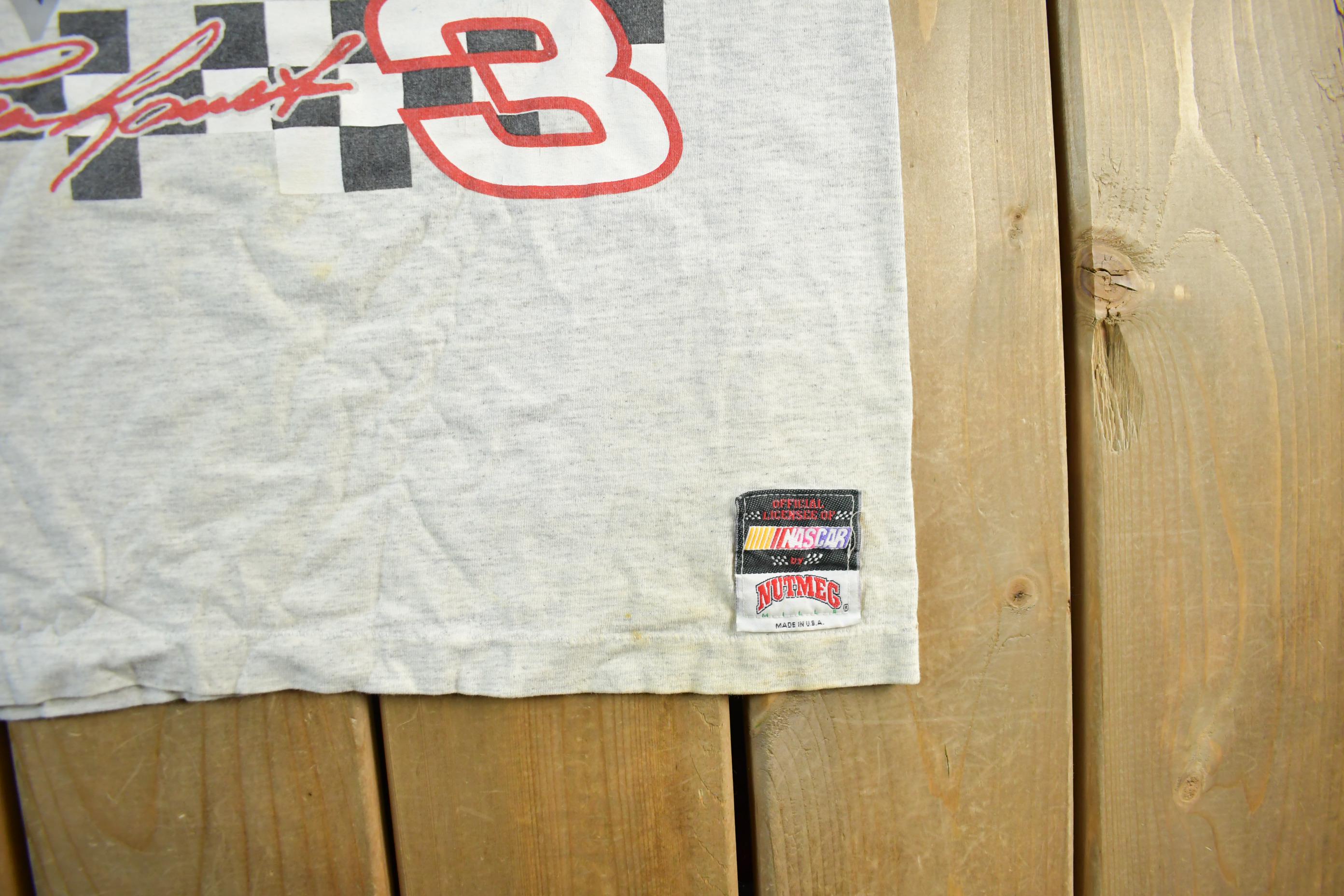 Vintage 1990s NASCAR Dale Earnhardt Intimidator Racing T-Shirt Men's XL / Single Stitch / Racing Tee / 90s Streetwear / Made in USA
