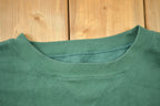 Vintage 1990s Blank Green Crewneck Sweatshirt