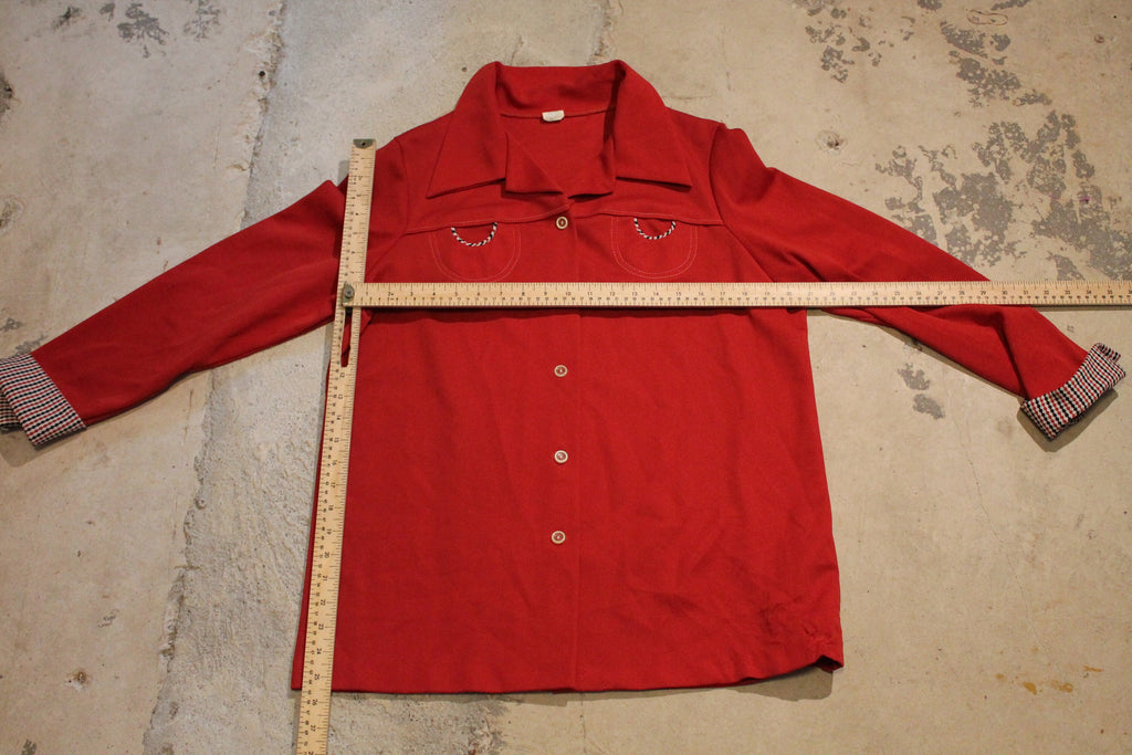 Vintage 1970s Button Up Western Style Shirt