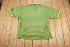 Vintage 1990s Boss Diamond Print Golf Shirt