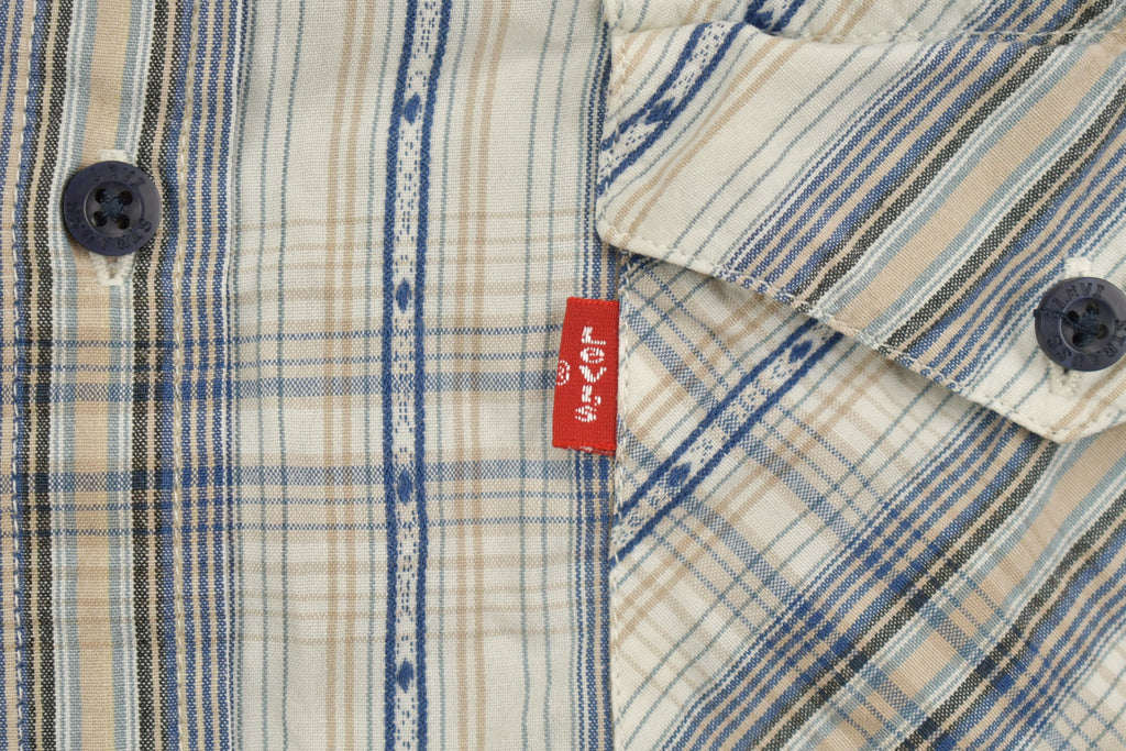 Vintage 1990s Plains Plaid Western Button Up Shirt