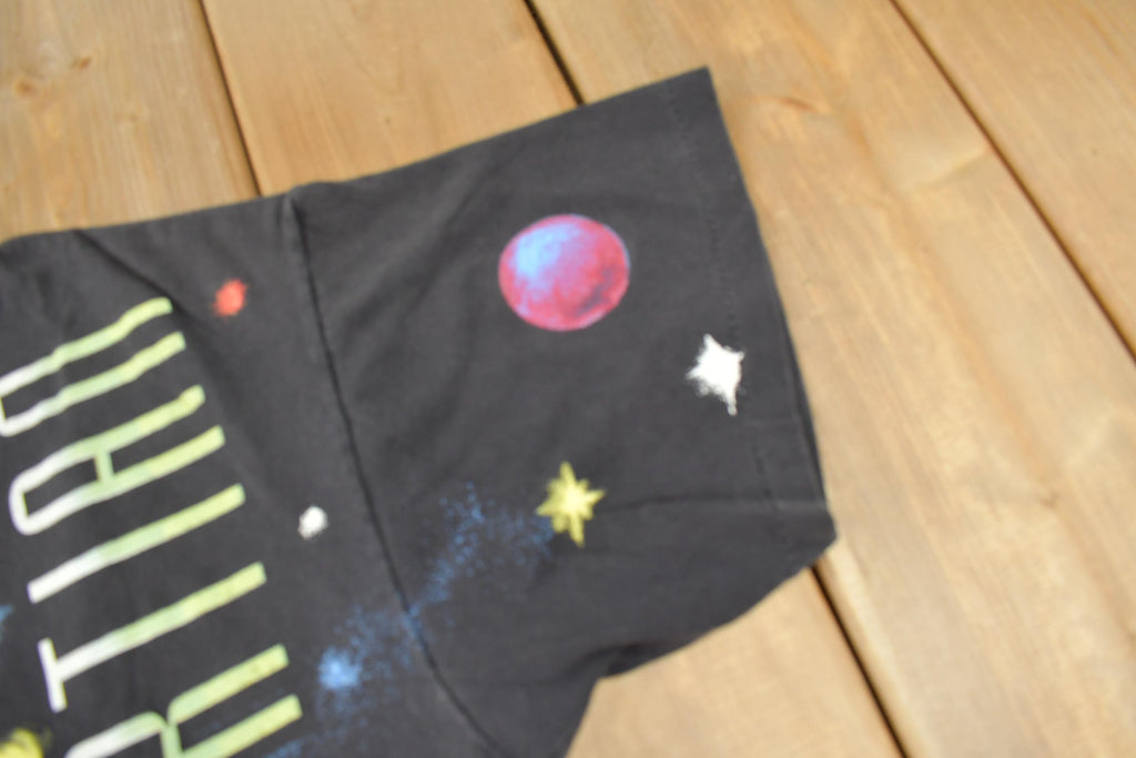 Vintage 1990s Marvin The Martian Looney Tunes All Over Print Cartoon T-Shirt
