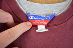 Vintage Y2K Distressed Champion Spell-out Logo Embroidered Crewneck Sweatshirt