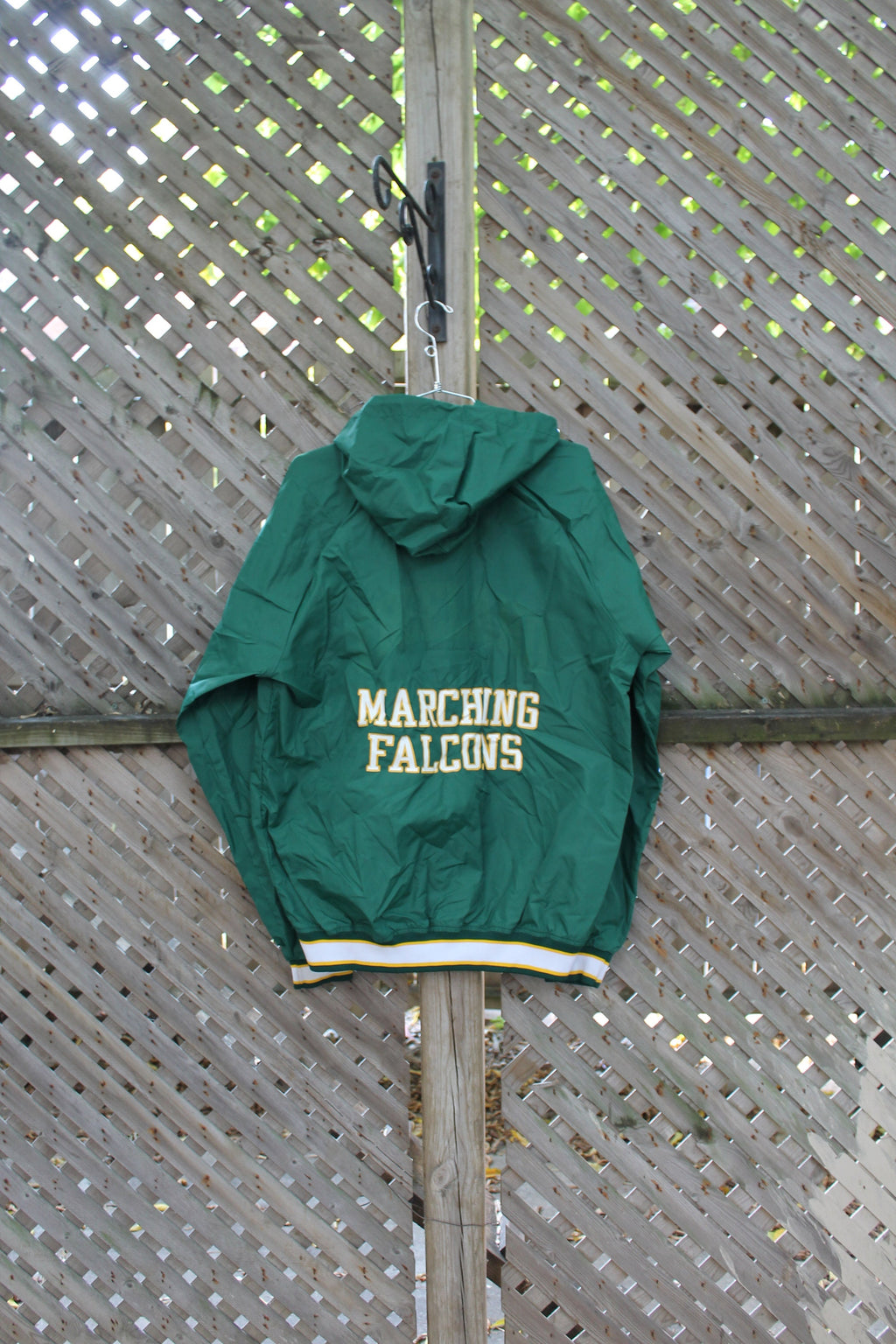 Vintage 1980s Marching Falcons Champion Quarter Zip Windbreaker