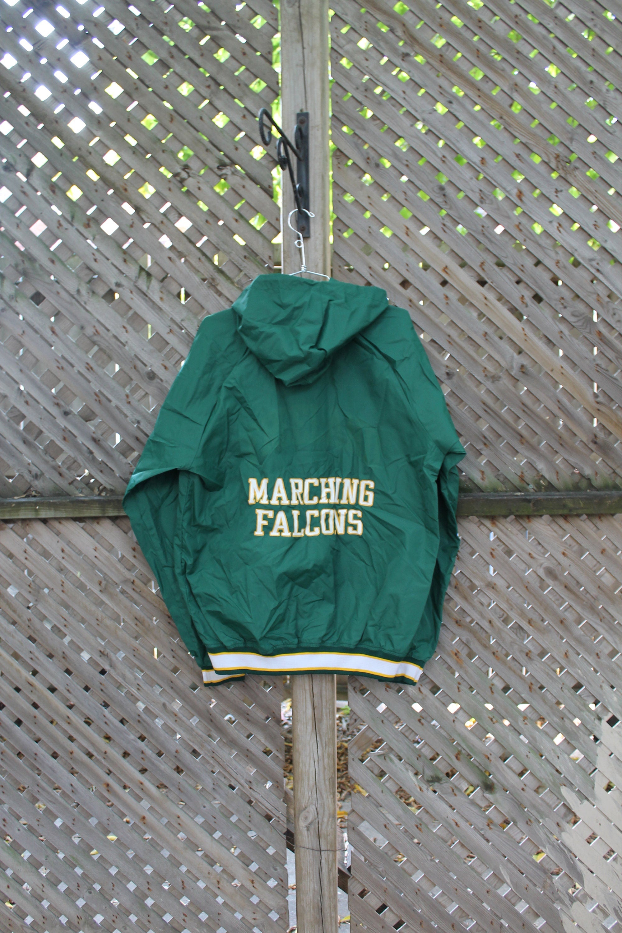 Vintage 1980s Marching Falcons Champion Quarter Zip Windbreaker
