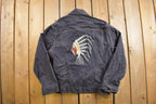 Vintage 1970s Mr Leggs Beaded Denim Jean Jacket