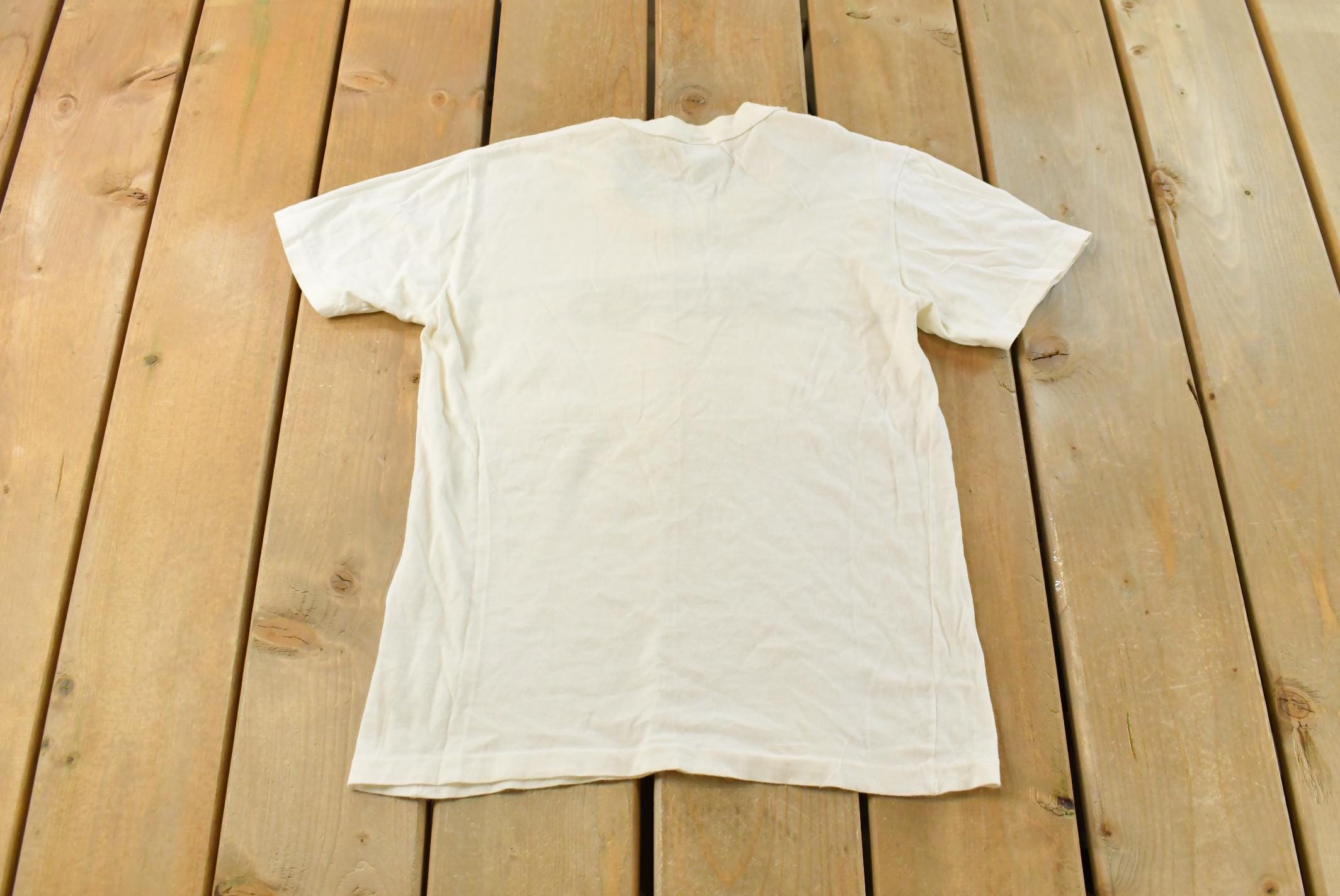 Vintage 1980s Elle et Lui Nautical Ropes Graphic T Shirt Womens