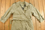Vintage 1980s Fleet Street Beige Trench Coat