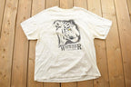 Vintage 1990s White Tiger Canada Big Cat Theme Graphic T-Shirt