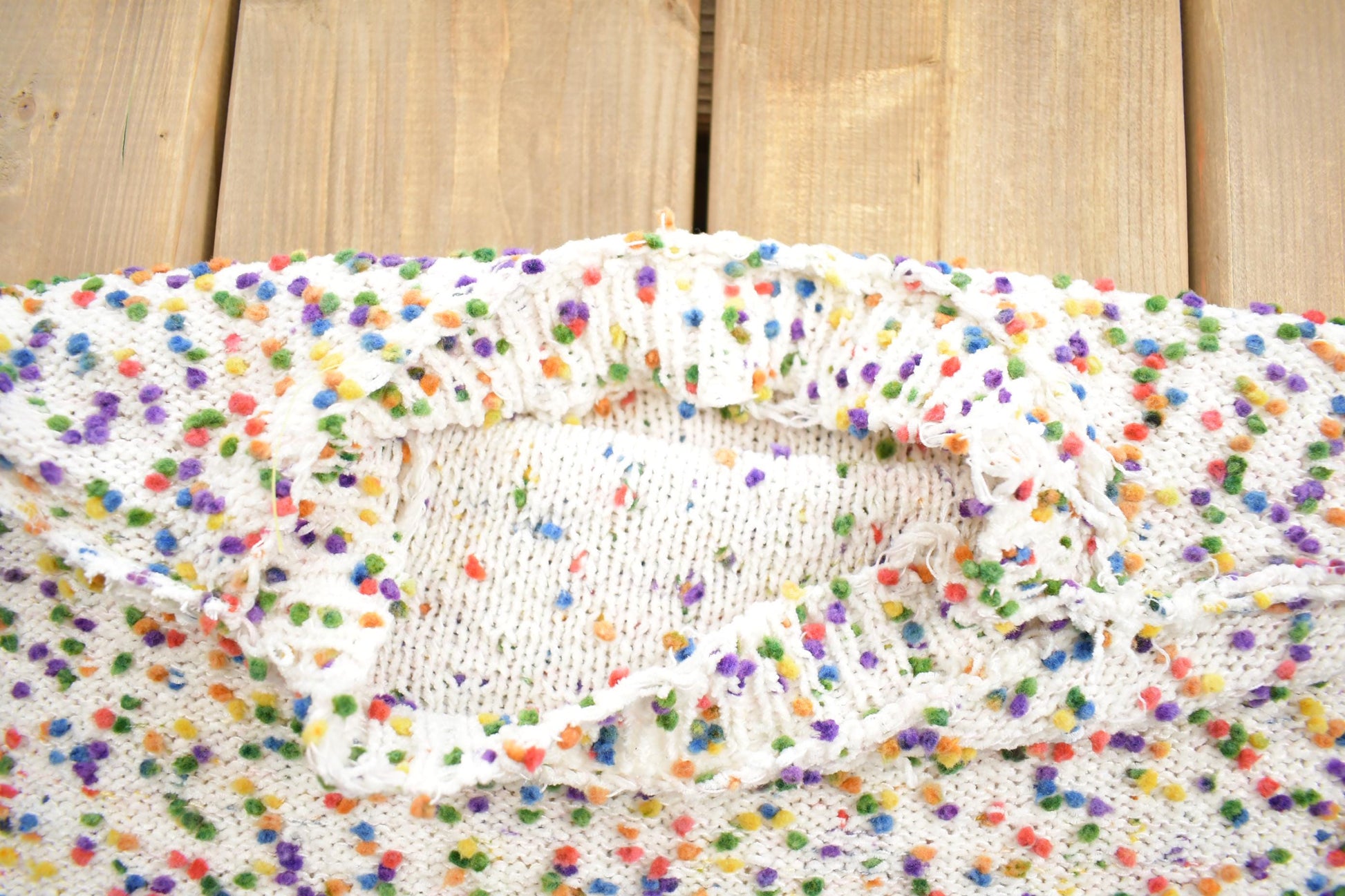 Vintage 1990s Cake Batter Knit Crewneck Sweater