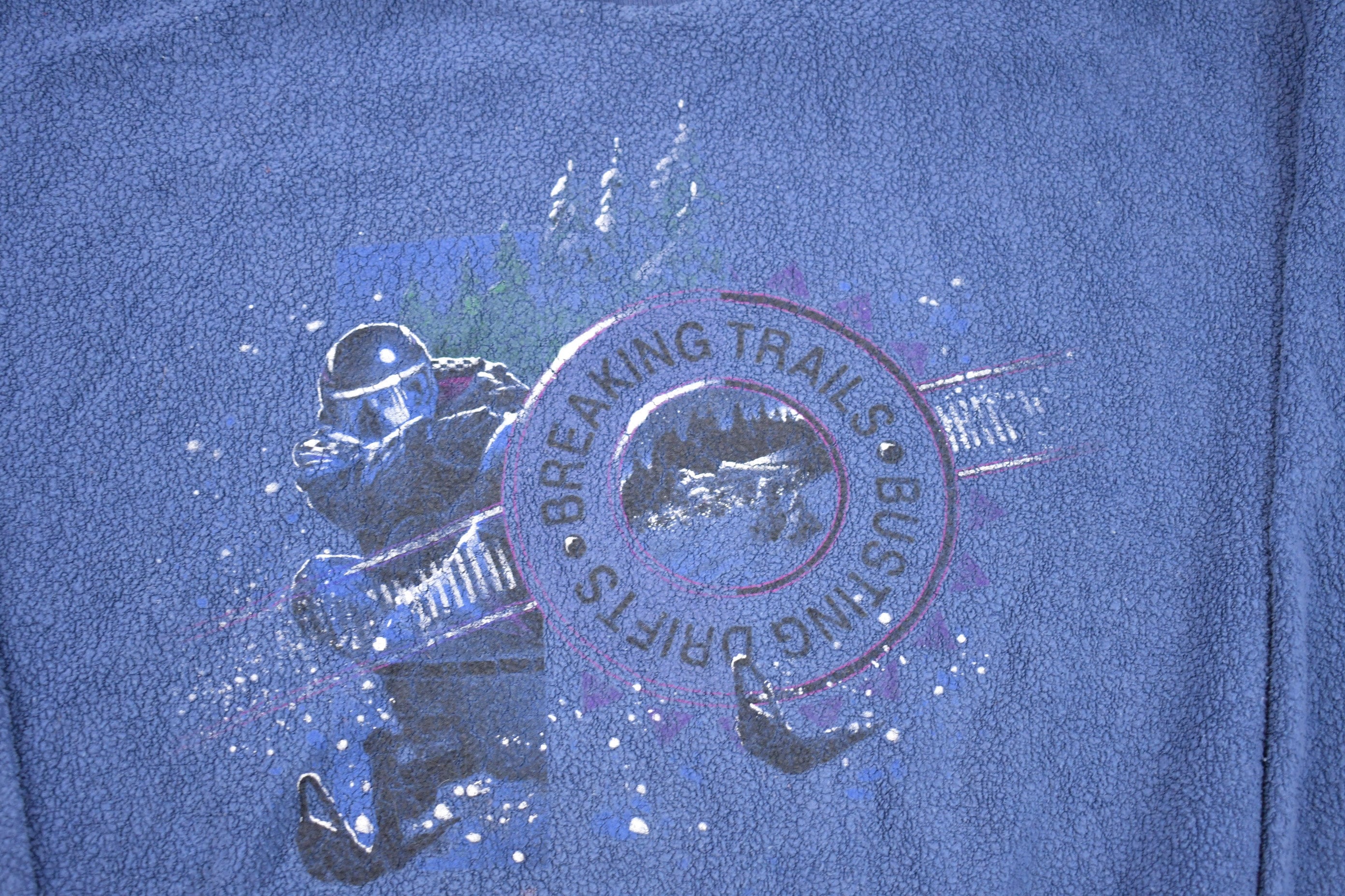 Vintage 1990s Snowmobile Trail Crewneck Sweatshirt