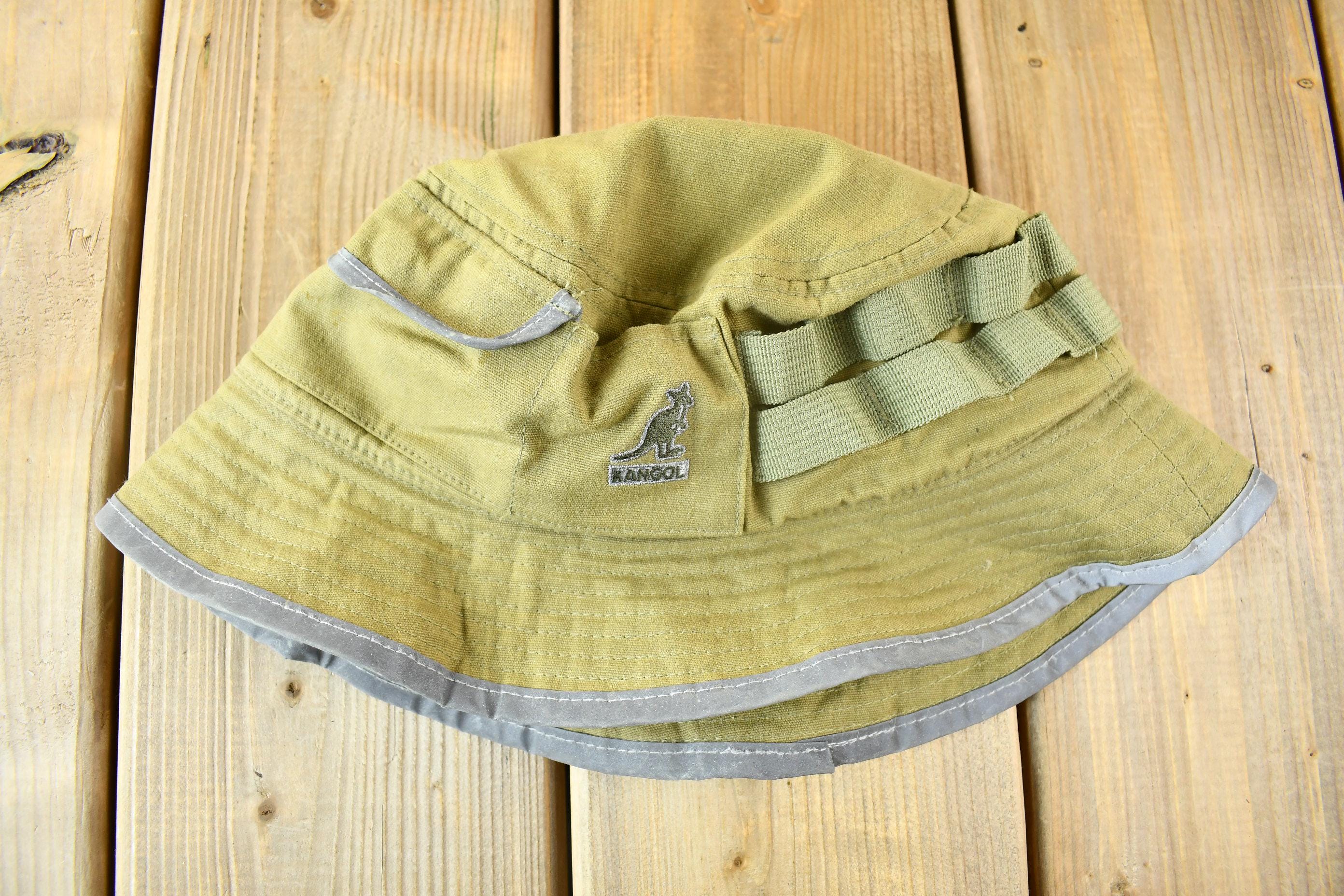 Vintage 1990s Kangol Waxed Utility Bucket Hat