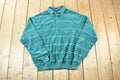Vintage 1990s Chesterfield Velour Knit Abstract Pattern Crewneck Sweater