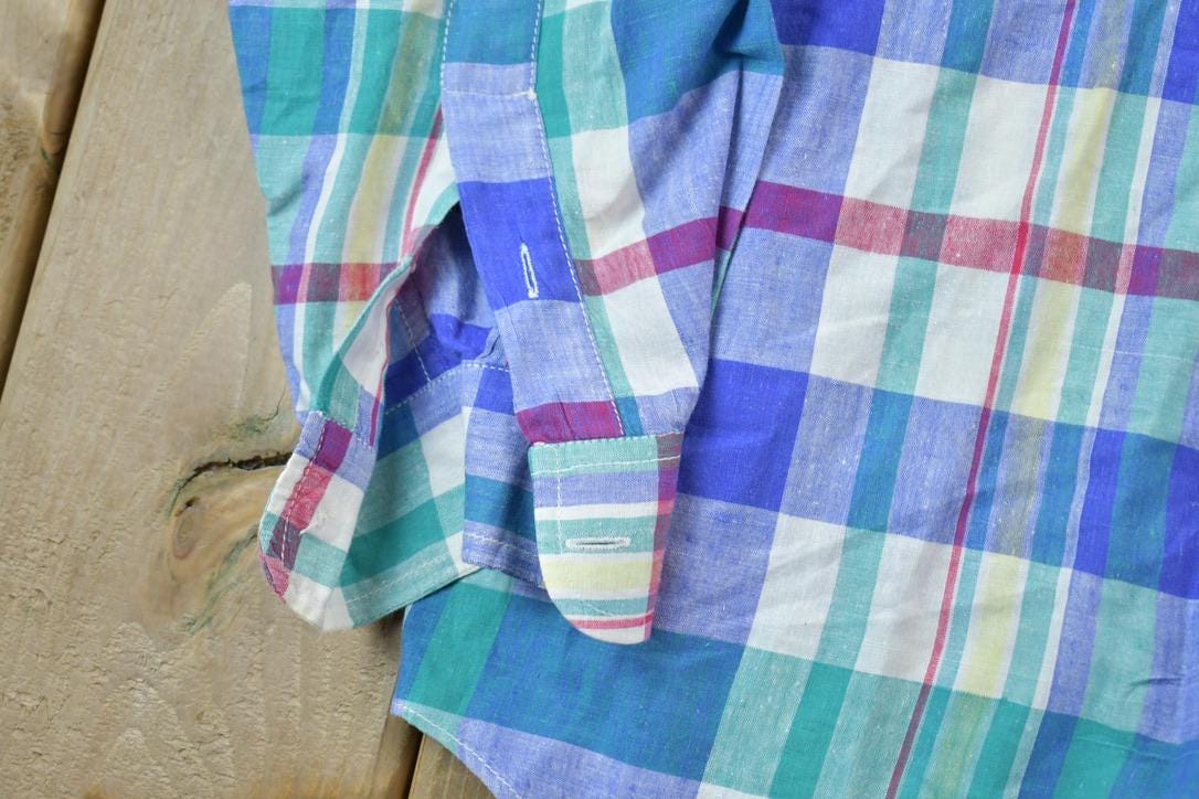 Vintage 1990s Multi Colored Flannel Shirt