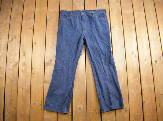 Vintage 1980s Denim Jeans Size 46x32/ Wide Leg Bottom / American Vintage / Workwear / Streetwear / Vintage Pants