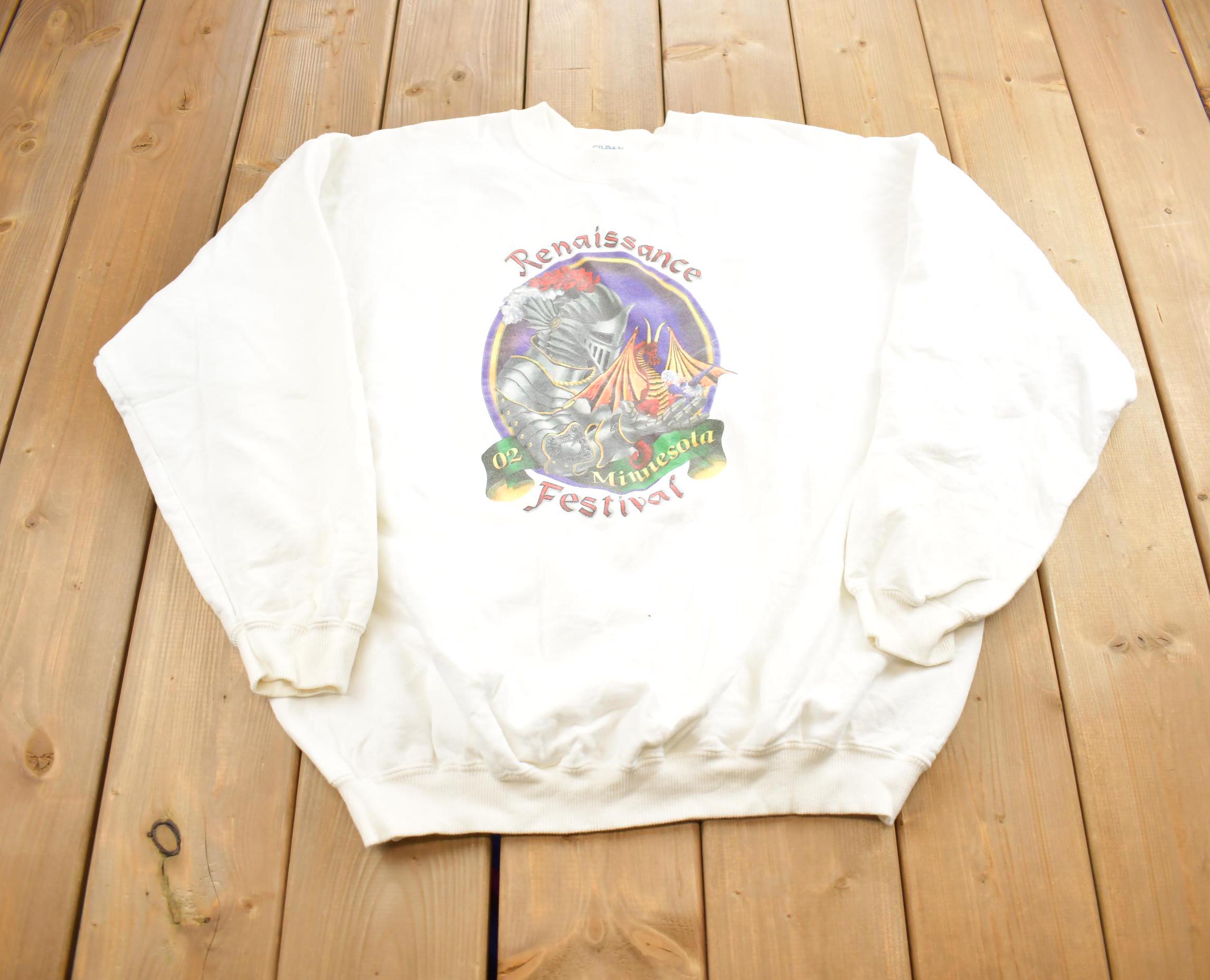 Vintage 2002 Renaissance Festival Crewneck Sweatshirt Made In USA
