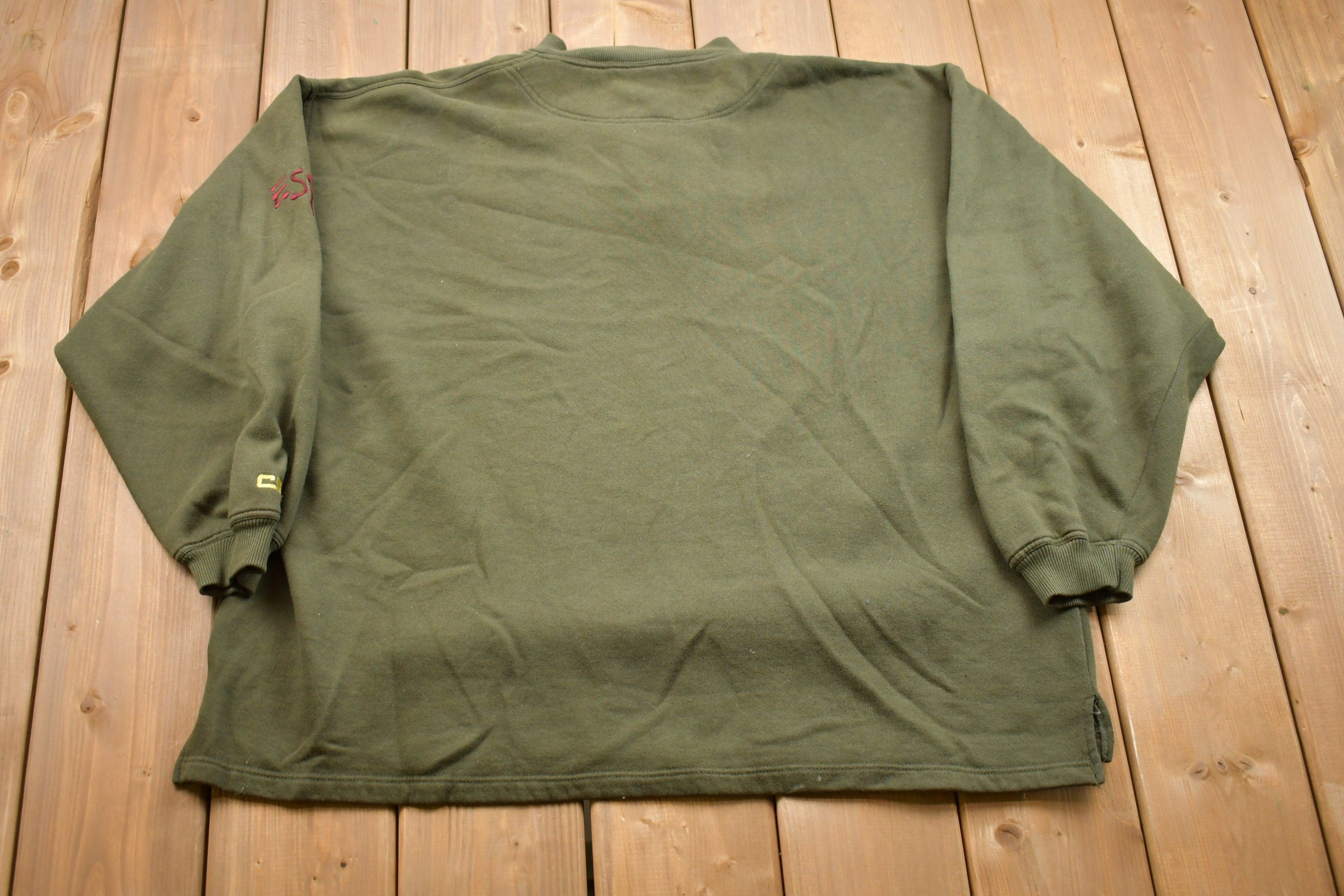 Vintage 1990s Johnny Xtreme Embroidered Henley Sweatshirt