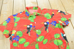 Vintage 1990s Hawaiian Tropical Toucan Button Up Shirt Mens S  90s Vacation Shirt  Streetwear  Essentials  Miami Vice