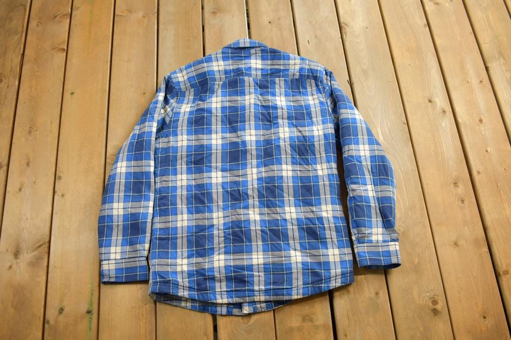 Vintage 1990s LL Bean Plaid Flannel Button Up Shirt