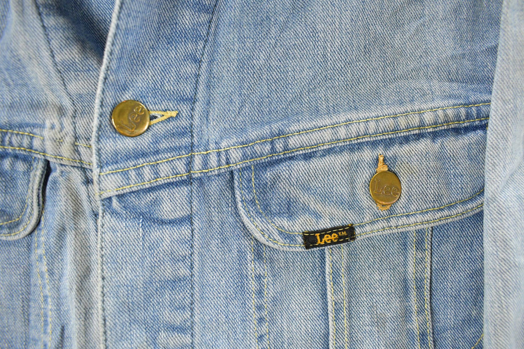 Vintage 1970s Lee Denim Jean Trucker Jacket Men's Small