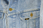 Vintage 1970s Lee Denim Jean Trucker Jacket Men's Small
